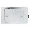 OUTLET Szafa wisząca RACK 19" 12U 500mm drzwi szklane szara NEKU TS BOX