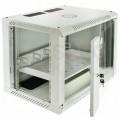 OUTLET Szafa wisząca RACK 19" 12U 500mm drzwi szklane szara NEKU TS BOX