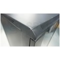 OUTLET Szafa wisząca RACK 19" 15U 450mm drzwi szklane czarna GTS zdejmowane boki Seria AD