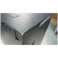 OUTLET Szafa wisząca RACK 19" 15U 450mm drzwi szklane czarna GTS zdejmowane boki Seria AD