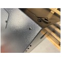 OUTLET Szafa wisząca RACK 19" 18U 450mm drzwi szklane czarna NEKU TS BOX