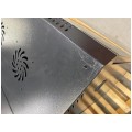 OUTLET Szafa wisząca RACK 19" 18U 450mm drzwi szklane czarna NEKU TS BOX