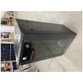 OUTLET Szafa wisząca RACK 19" 22U 450mm drzwi szklane czarna NEKU TS BOX