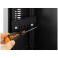 OUTLET Szafa wisząca RACK 19" 2U typu skrzynka uniwersalna TPR 120mm czarna CATV NEKU