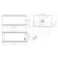 OUTLET Szafa wisząca RACK 19" 4U 350mm drzwi pełne czarna PRO