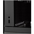 OUTLET Szafa wisząca RACK 19" 4U 450mm drzwi szklane czarna BOX
