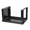 OUTLET Szafa wisząca RACK 19" 4U 450mm drzwi szklane czarna NEKU TS BOX