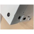 OUTLET Szafa wisząca RACK 19" 4U 450mm drzwi szklane szara NEKU TS BOX