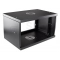 OUTLET Szafa wisząca RACK 19" 6U 350mm czarna NEKU ECO BOX