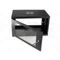 OUTLET Szafa wisząca RACK 19" 6U 350mm czarna NEKU ECO BOX