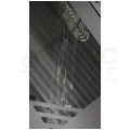OUTLET Szafa wisząca RACK 19" 6U 350mm czarna z półką przeszklona PRO LIGHT
