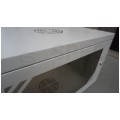 OUTLET Szafa wisząca RACK 19" 6U 350mm drzwi szklane szara z półką NEKU ECO BOX