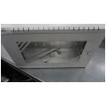 OUTLET Szafa wisząca RACK 19" 6U 350mm drzwi szklane szara z półką PRO LIGHT