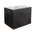 OUTLET Szafa wisząca RACK 19" 9U 450mm drzwi pełne czarna NEKU TS BOX