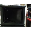 OUTLET Szafa wisząca RACK 19" 9U 450mm drzwi szklane czarna NEKU TS BOX
