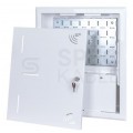 OUTLET Szafka multimedialna lokalowa 340x400x75mm biała podtynkowa NEKU