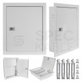 OUTLET Szafka multimedialna lokalowa 340x400x75mm biała podtynkowa SDOM-P-1