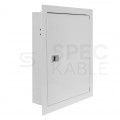 OUTLET Szafka multimedialna lokalowa 340x400x75mm biała podtynkowa SDOM-P-1