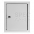 OUTLET Szafka multimedialna lokalowa 340x400x75mm biała podtynkowa SDOM-P-1
