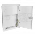 OUTLET Szafka multimedialna lokalowa 340x400x75mm biała podtynkowa SDOM-P-1