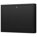 OUTLET Szafka natynkowa ORN-4 do montażu rozdzielacza hydraulicznego na 10 obwodów grzewczych 760x121x580mm czarna