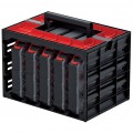 OUTLET Szafka z 5x organizer z przegrodami na narzędzia i akcesoria 390x284x60mm Kistenberg TAGERCASE 30