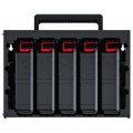 OUTLET Szafka z 5x organizer z przegrodami na narzędzia i akcesoria 390x284x60mm Kistenberg TAGERCASE 30