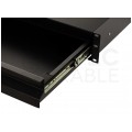 OUTLET Szuflada do szafy RACK 19" 2U 330mm czarna