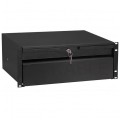 OUTLET Szuflada do szafy RACK 19" 4U 330mm czarna