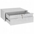 OUTLET Szuflada do szafy RACK 19" 4U 330mm szara