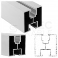 OUTLET Szyna montażowa aluminiowa profil 40x40mm 2070mm do paneli PV