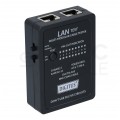 OUTLET Tester kabli sieciowych LAN RJ45 PoE + BNC z diodami LED DIGITUS