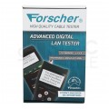 OUTLET Tester kabli sieciowych RJ45 + BNC PREMIUM z funkcją Lokalizatora Par, pomiaru PoE i długości przewodu FORSCHER FS8114