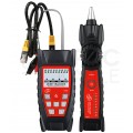 OUTLET Tester kabli sieciowych RJ45 RJ11 z diodami LED Szukacz par przewodów lokalizator "Wire Tracker" GT66 BENETECH