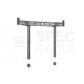 OUTLET Uchwyt wieszak na głośniki Soundbar 10kg do TV czarny MC-843