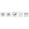 OUTLET UNITEK Kabel HDMI 2.0 High Speed Full HD 4K@60 HDR do terminali 0,3m