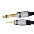 OUTLET VITALCO MK67 Kabel Audio mini Jack 3,5mm Stereo (wtyk) / Jack 6,3mm Mono (wtyk) 3m