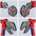 OUTLET Zaciskarka Praska do końcówek kablowych 0,25-10mm2 z magazynkiem + 5 wymiennych matryc MultiCrimp KNIPEX 97 33 02