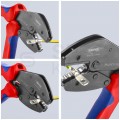 OUTLET Zaciskarka Praska do końcówek kablowych 0,25-10mm2 z magazynkiem + 5 wymiennych matryc MultiCrimp KNIPEX 97 33 02