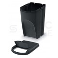 OUTLET Zestaw 3 koszy do segregacji odpadów antracytowy 392x293x620mm 35L Sortibox Prosperplast