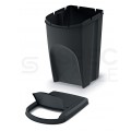 OUTLET Zestaw 3 koszy do segregacji odpadów antracytowy 392x293x620mm 35L Sortibox Prosperplast