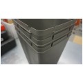 OUTLET Zestaw 3 koszy do segregacji odpadów szary kamienny 392x293x495mm 35L Sortibox Prosperplast