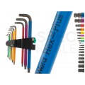 OUTLET Zestaw kluczy imbusowych trzpieniowych z kulką w opakowaniu z zawieszką 9szt 1,5-10 Hex-Plus kolor WERA