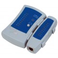 OUTLET Zestaw narzędzi sieciowych Tester LAN Zaciskara RJ45 Komplet 6 elementów w walizce