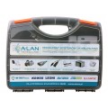 OUTLET Zestaw narzędzi sieciowych Tester LAN Zaciskara RJ45 Komplet 6 elementów w walizce