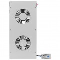 Panel 2x wentylator RACK 19" 1U podsufitowy szary z termostatem