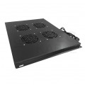 Panel 4x wentylatory RACK 19" dachowy czarny do szafy 800x1000 ALANTEC