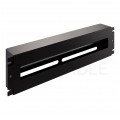 Panel dystrybucji napięć RACK 19" 3U szyna montażowa TS35 TH35 czarny
