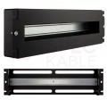 Panel dystrybucji napięć RACK 19" 3U szyna montażowa TS35 TH35 czarny