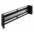Panel dystrybucji napięć RACK 19" 3U szyna montażowa TS35 TH35 czarny